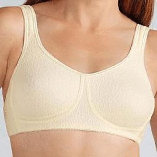 Picture of AMOENA POST-MASTECTOMY BRA 0568 - MONA WIRE FREE SOFT CUP - CHAMPAGNE 34A 